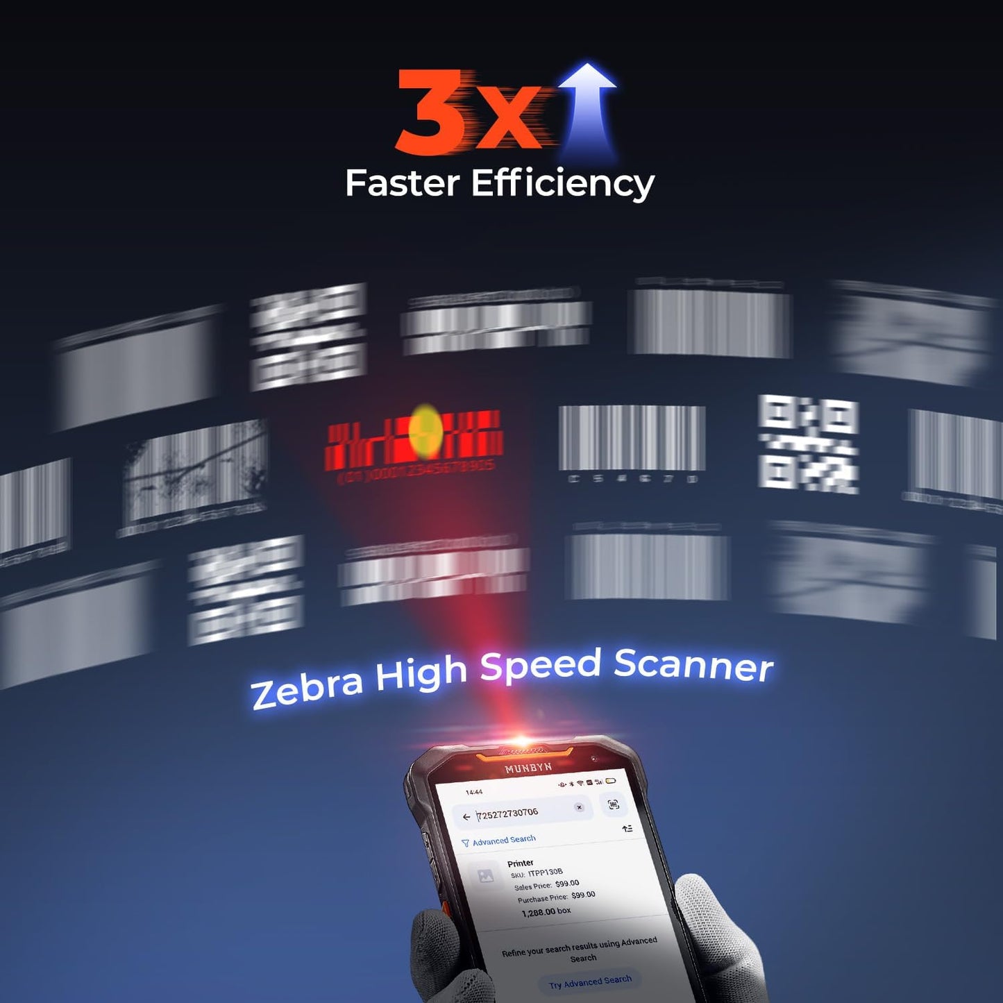 AceScan AS01 Android 14 Barcode Scanner, 2025 New, 6' Screen, 16-Hour Workday Mobile Computer PDA