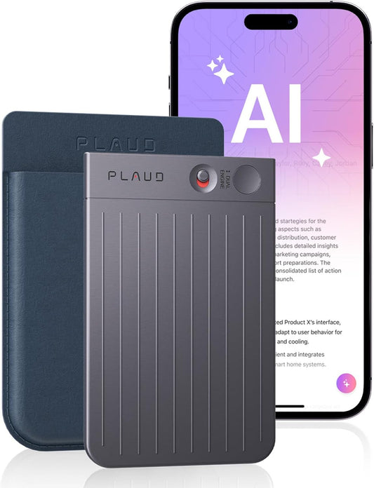 AI Voice Recorder, PLAUD Note AI Note Taking Device, Transcribe, Summarize, Support 112 Languages, 64GB Black