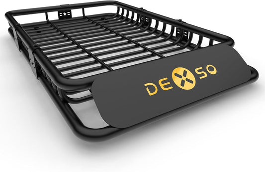 64' x 39' Universal Roof Rack Carrier Basket, 200 Lbs Capacity Car Cargo Rack with Extension Luggage Holder