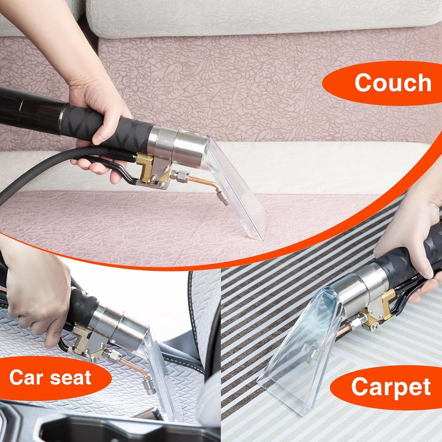Extractor Hose Kit for ShopVac, with Attachments, Transforms Vacuum into a Professional-grade Extractor