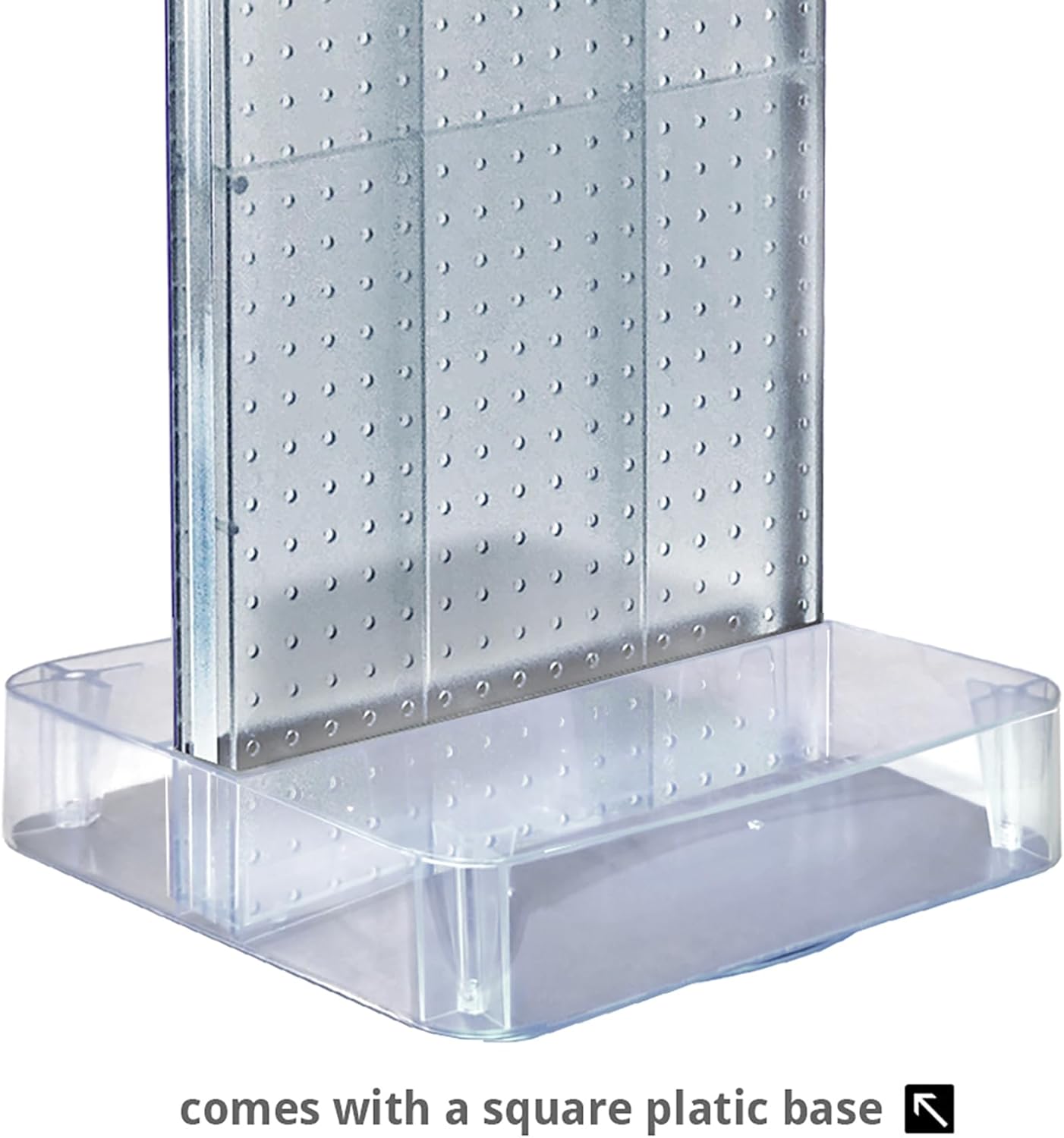 Azar Displays 700770-Yellow, 2-Sided, Peboard Floor Display. Non-Revolving, Round Base-16'W X 60'H,
