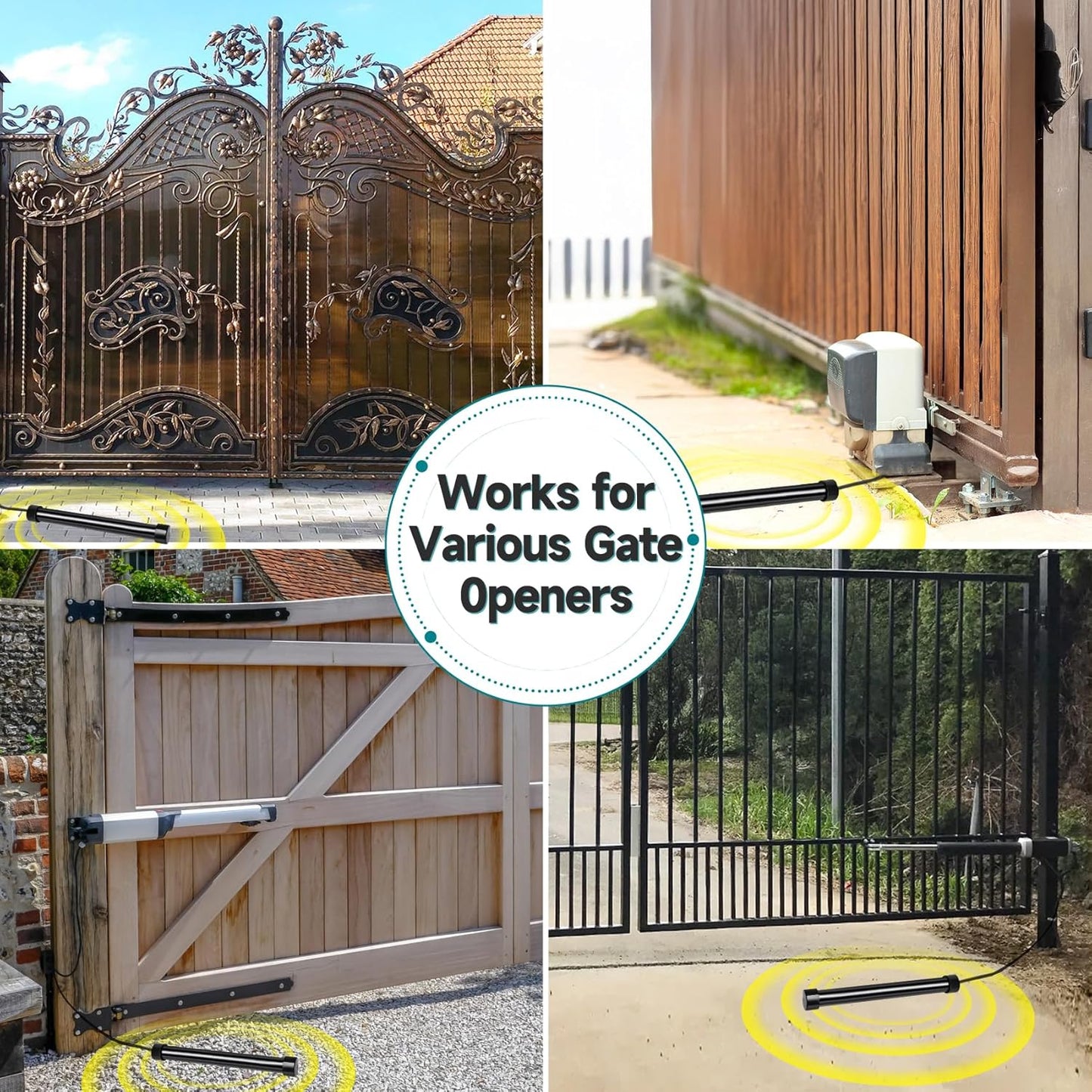 2025 Upgraded Vehicle Exit Sensor, Automatic Gate Opener with 50 ft Cord, Mighty Mule, Ghost Compatible