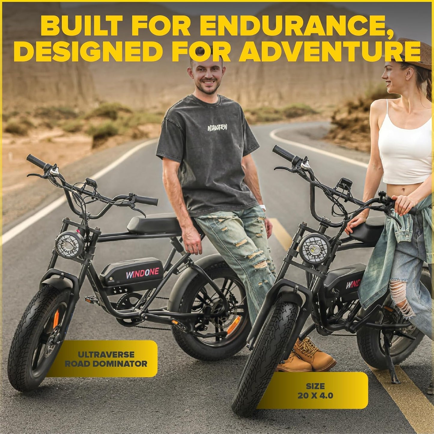 E-Bike Fat Tire, 20x4 Robust, High-Performance 20inch Fat Tire for MTB and E-bikes, Durable All-Terrain