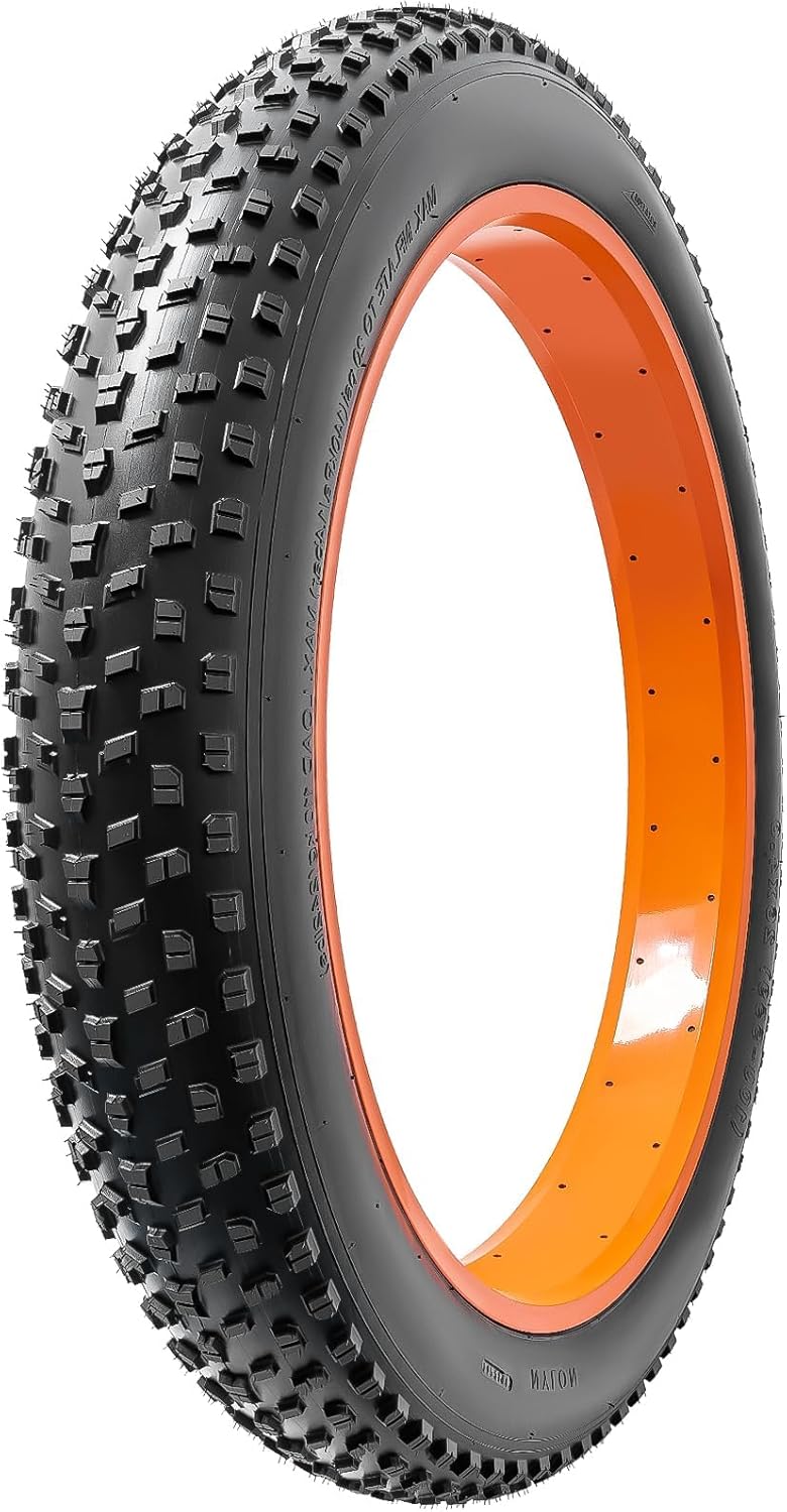 2-PC 26' Mountain Fat Bike Tire 26x4.0/100-559 and 26' Heavy Duty Fat Bike Tube AV 32MM