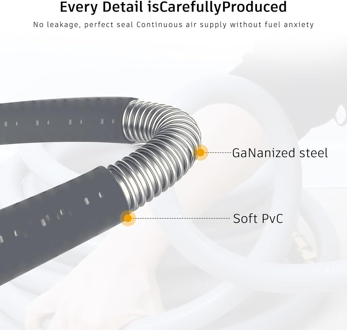 12FT 3/4' ID Natural Gas Hose with Quick Connect Fittings CSA Certified