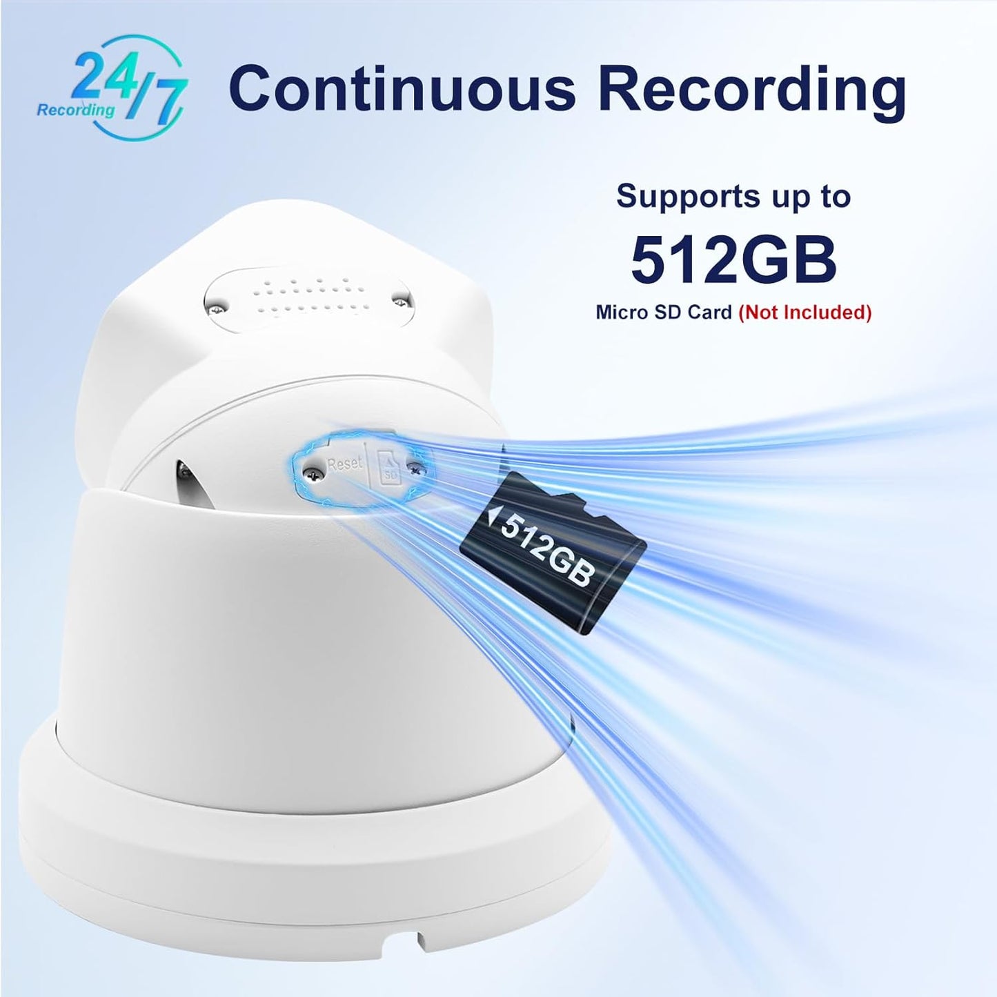 Anpviz 4K Dual Lens PoE IP Security Camera Outdoor 180 Panoramic Wide Angle, 8MP Turret Camera with Smart Dual Ligh