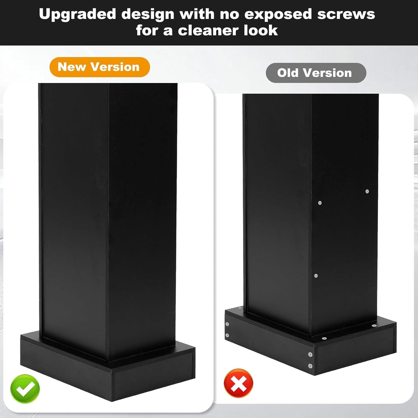 Wooden Black Pulpit for Lecture Wedding Speech Farmhouse Podium Stand