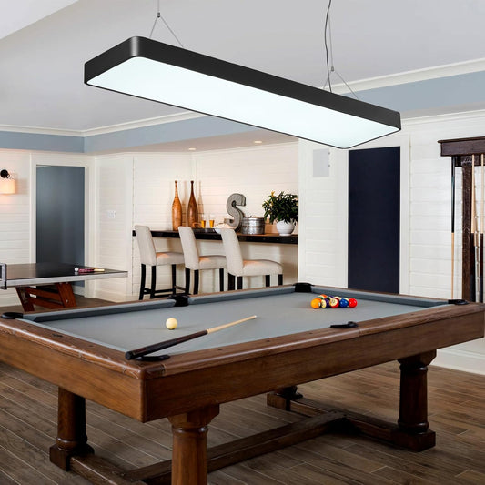LED Billiard and Pool Table Light, Hanging Light Over Pool Table for 7'-8' Billiard Table, Remote, Dim