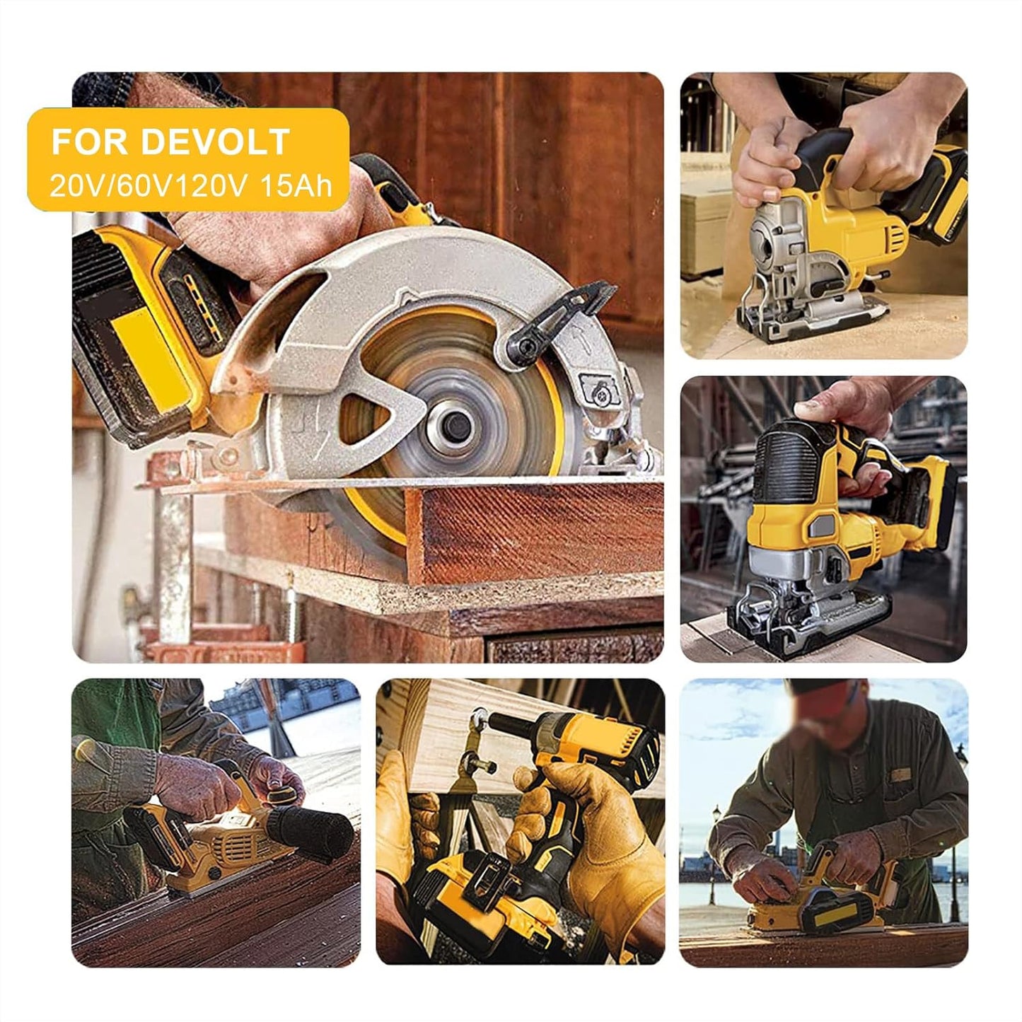 Replace for 15.0Ah Dewalt Flex-volt 20v/60v Max Battery DCB615 DCB612 DCB609 DCB606 20V, 60V