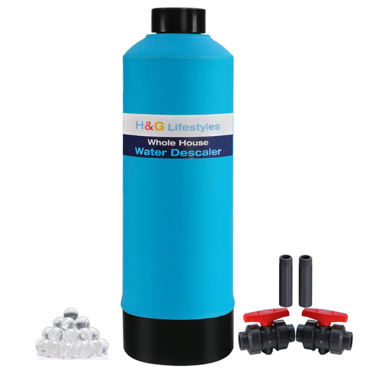 Whole House Water Descaler, Saltless, NSF Certified Salt Free Water Softener Systems for Well Water