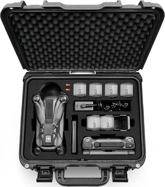Waterproof Hard Carrying Case for DJI Mavic 4 Pro Drone, Fly More Combo, DJI RC Pro 2/RC 2, Battery (7 pcs)