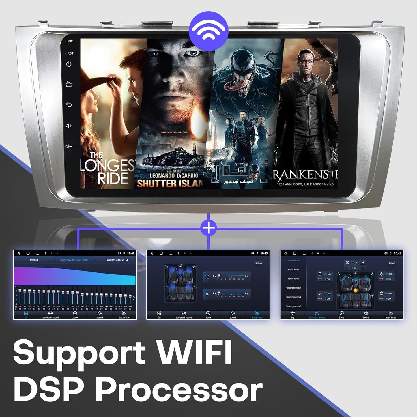 Car Stereo for Toyota Camry 2007-2011 JBL-Compatible Radio Upgrade Kit Wireless CarPlay/Android Auto9&#39;&#39; Andr
