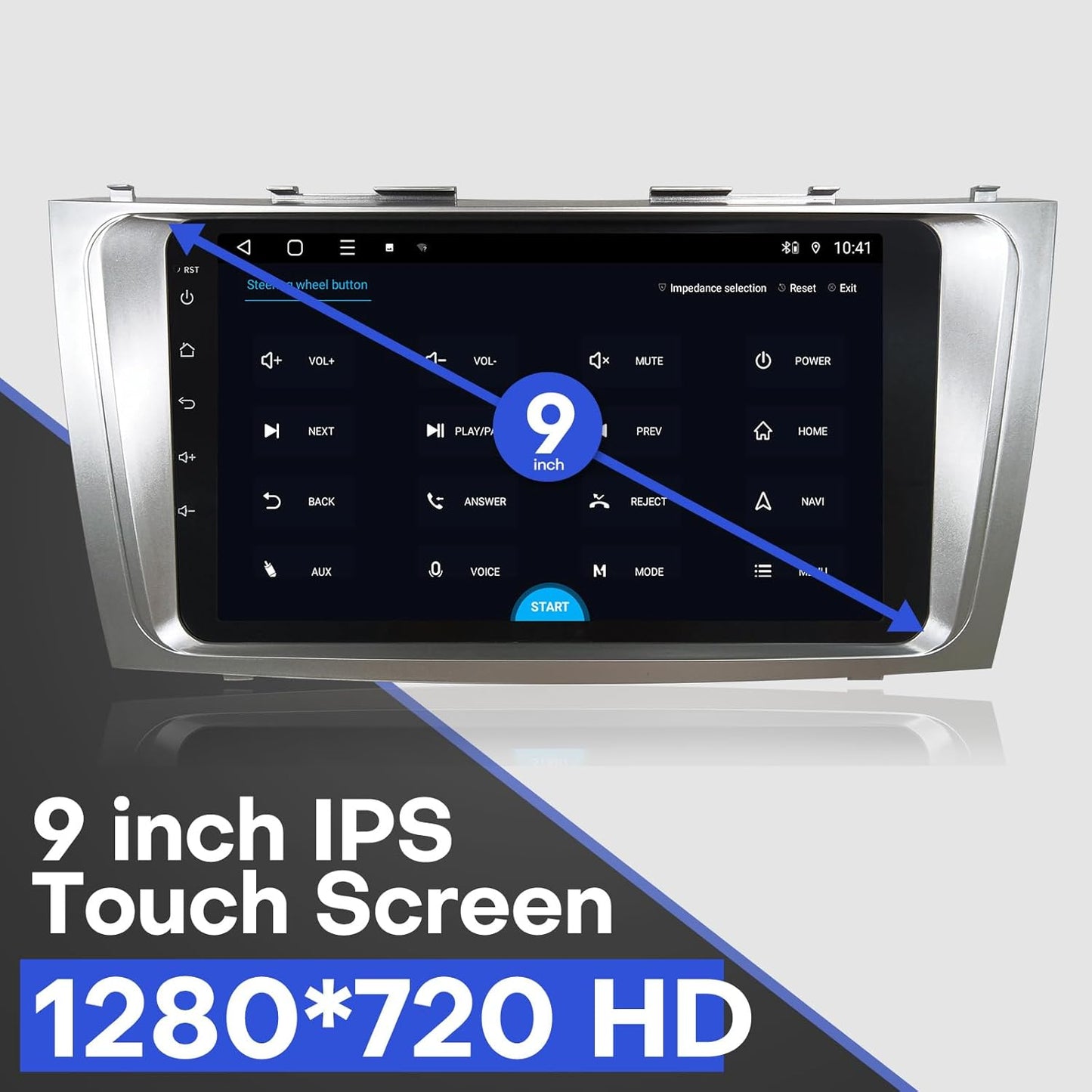 Car Stereo for Toyota Camry 2007-2011 JBL-Compatible Radio Upgrade Kit Wireless CarPlay/Android Auto9&#39;&#39; Andr