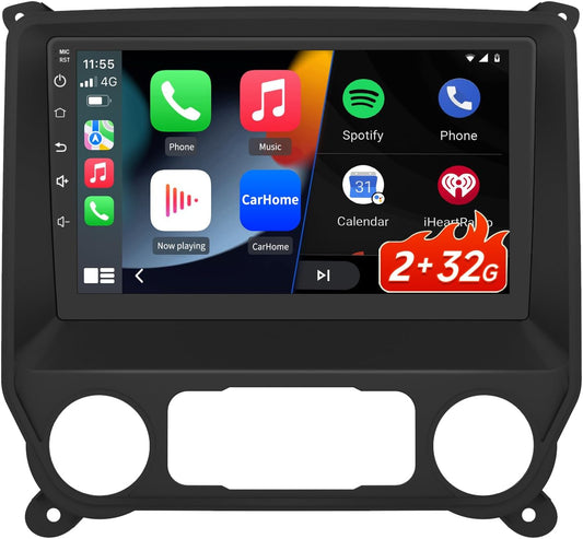 Stereo for Chevy Silverado GMC Sierra 2014-2018,10' Touchscreen Android 13 2GB+32GB