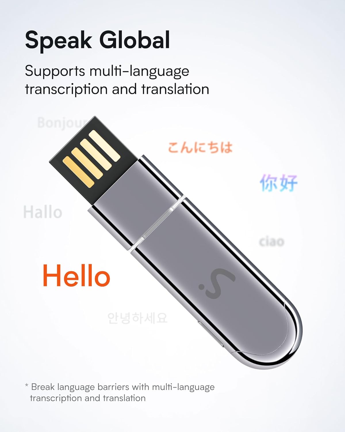 Computer AI Meeting Assistant, viaim Voice Recorder with Transcription, 16 Languages, to-Do Lists and Summaries