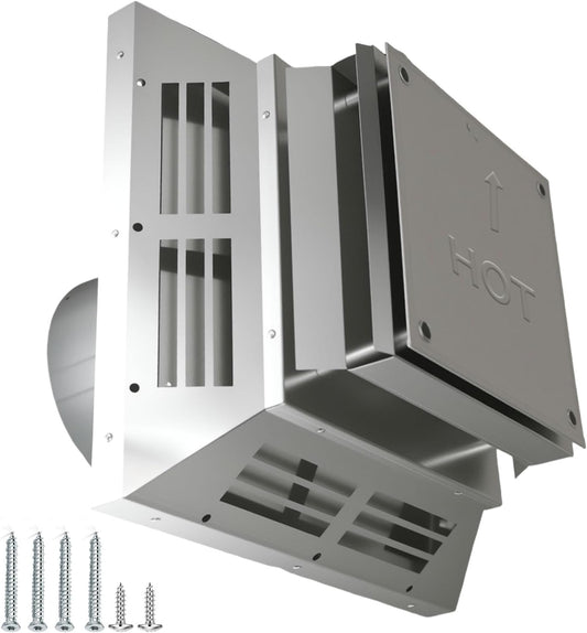 4&#34; x 6-5/8&#34; 46DVA-HC Horizontal Square Termination Fit for Direct Vent Gas Stoves or Fireplaces Vent