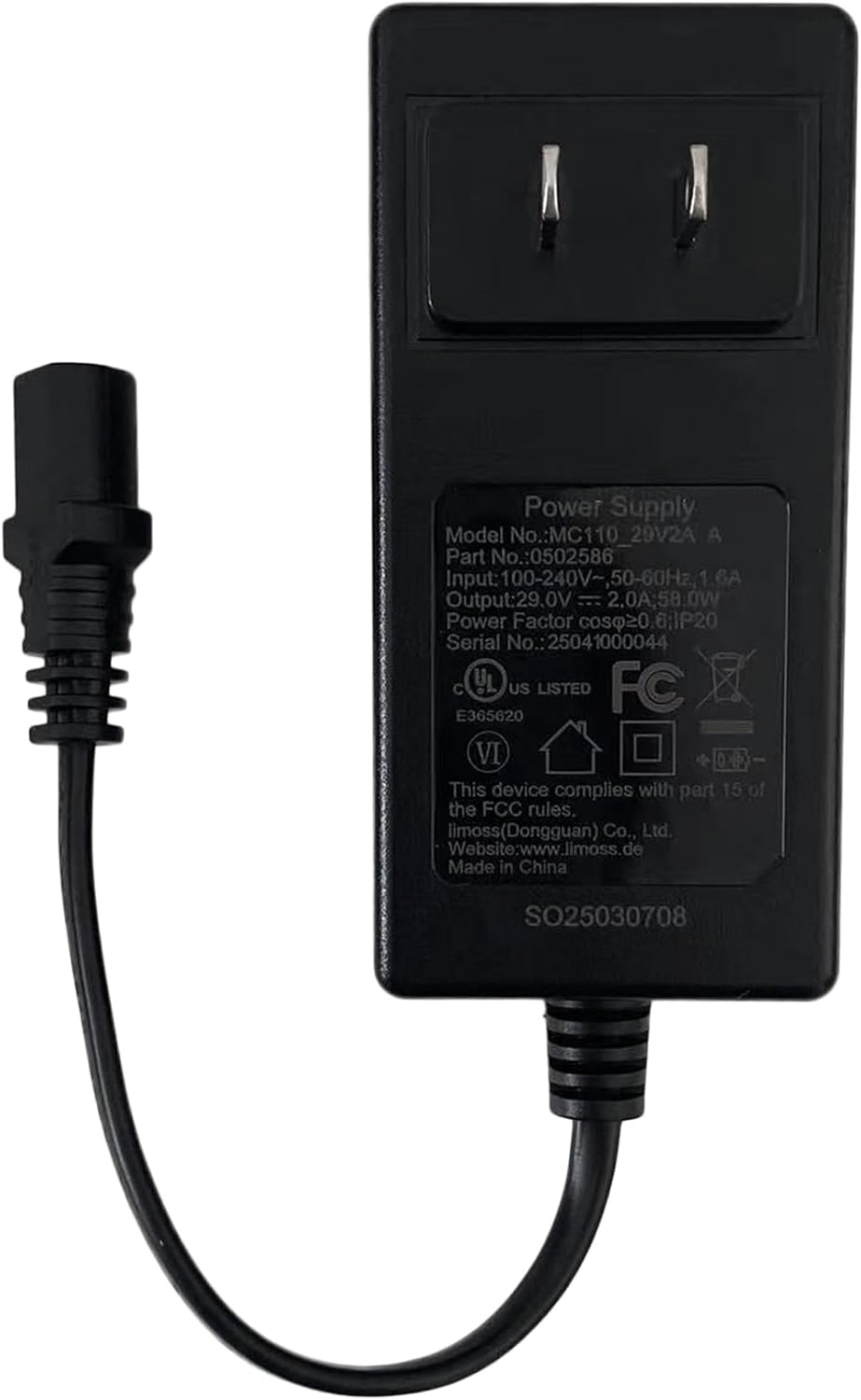 Power Recliner, Wireless Rechargeable Akku Battery Pack Model ZB-B1800 Kit, Wall Power Supply, Y Power Cable