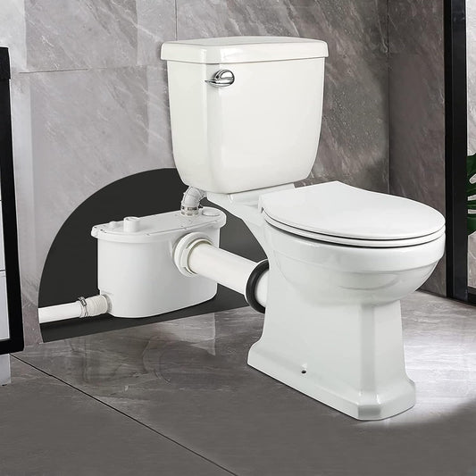 Compacted Elongated Toilet for Bathroom 1.28 GPF Dual Flush Quiet Modern Toilet