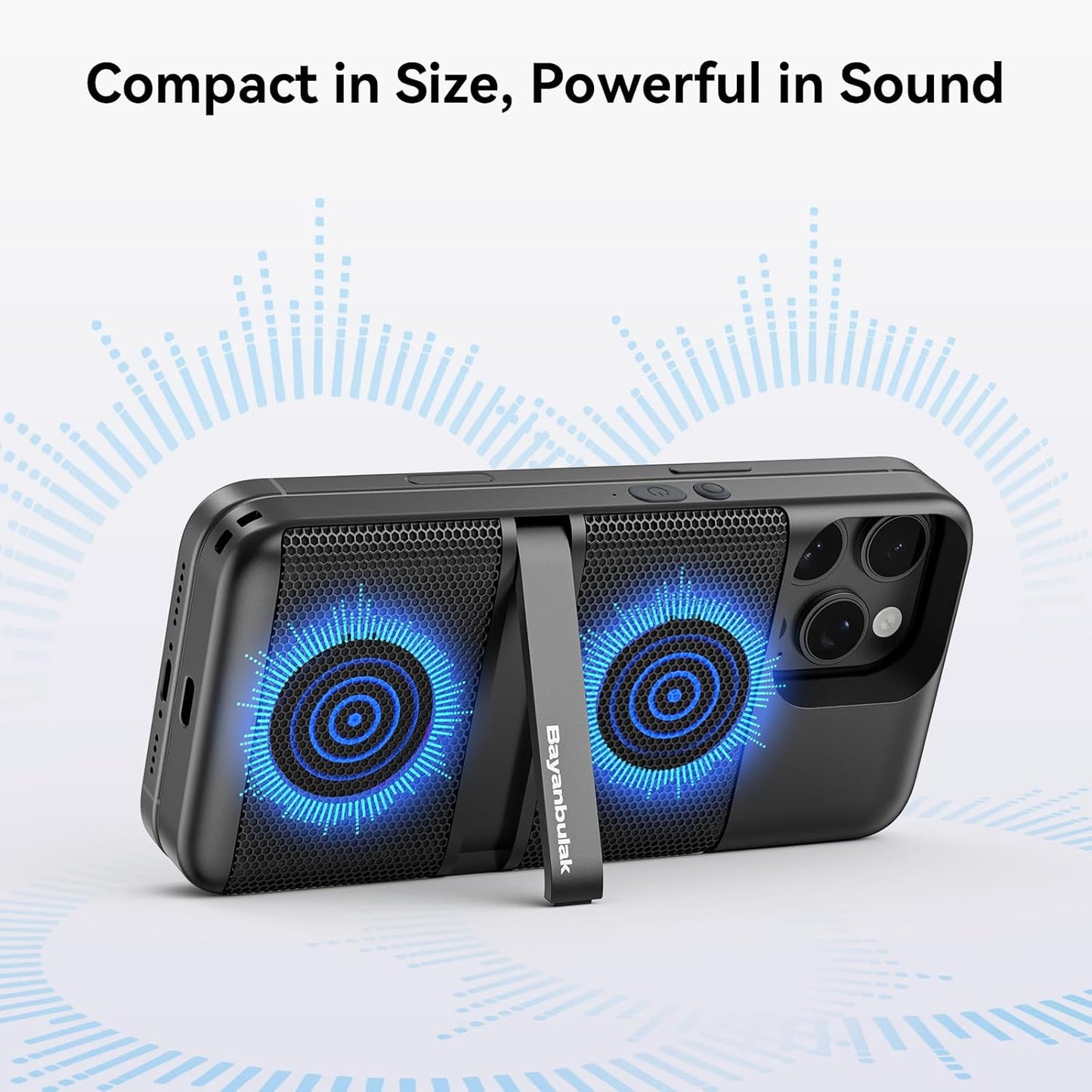 Bluetooth Speaker for iPhone 16 Pro Max, MagSafe Compatible Magnetic with Kickstand