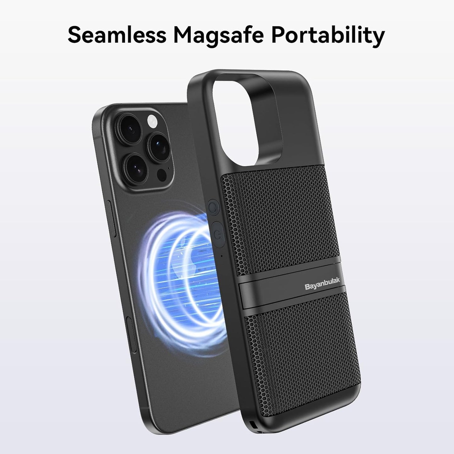 Bluetooth Speaker for iPhone 16 Pro Max, MagSafe Compatible Magnetic with Kickstand