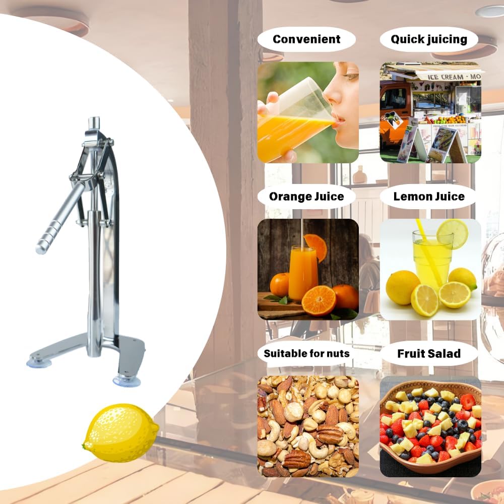 Manual Lemon Juicer Stainless Steel Press Handled Juicer Lime Squeezer Lemon Clip crusher