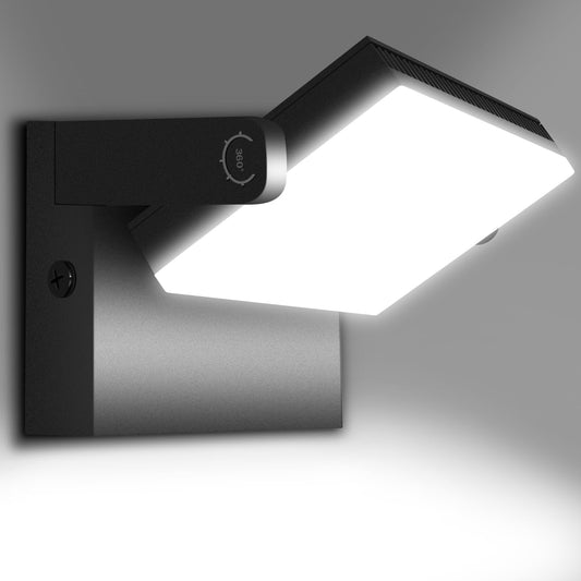 150W Outdoor LED Wall Pack, Full 360 Rotation Exterior Porch Light, 21000lm 5000k, Modern Security