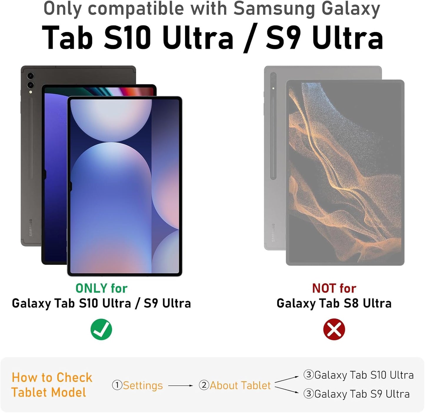 Nillkin for Samsung Galaxy Tab S9 Plus Detachable Keyboard Case with 7 Backlit, Kickstand, Trackpad, S Pen Holder, S9+ 5G (Backlit Ver