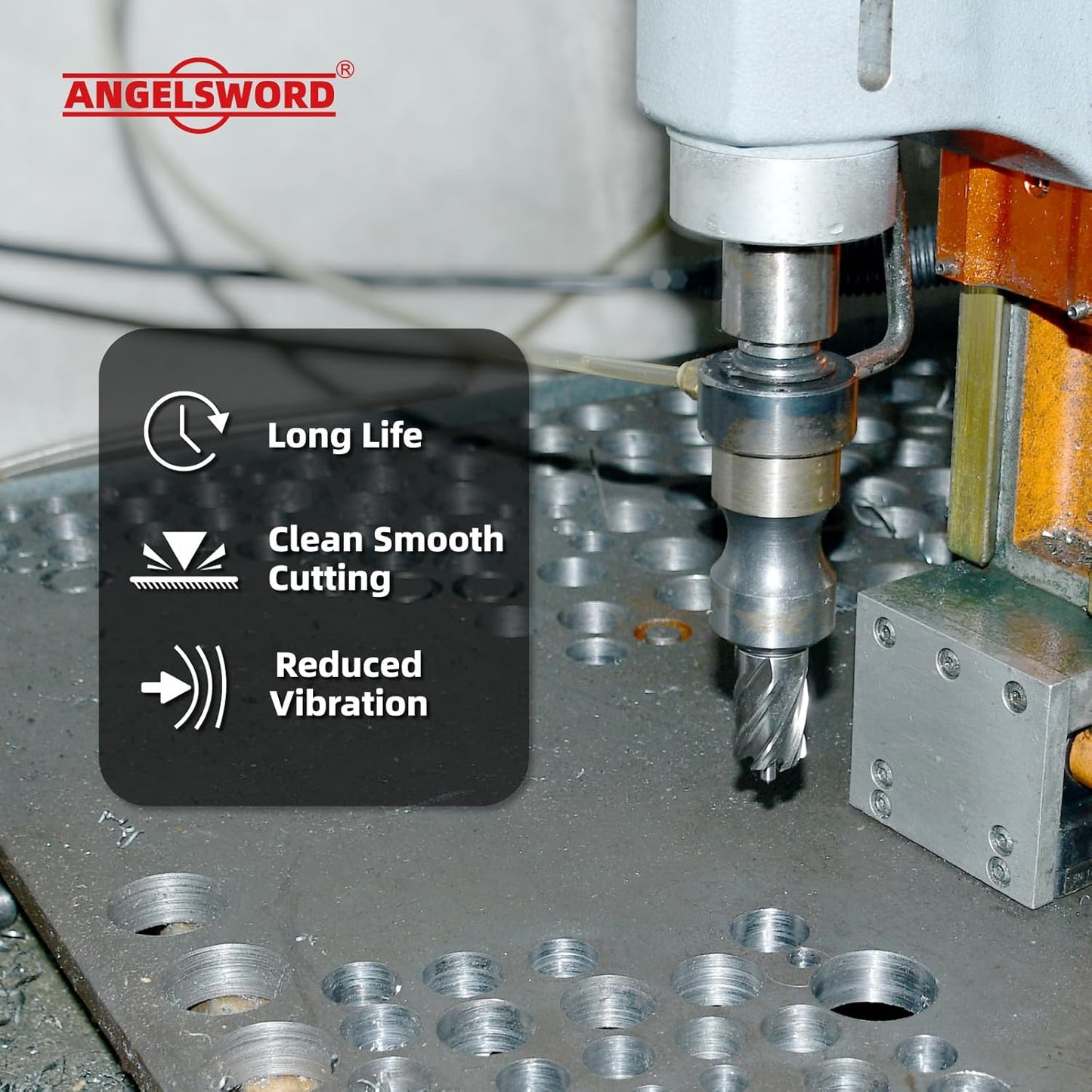 Annular Cutter Set 14 Pcs, High Speed Steel, Cutting Depth 1', Cutting Diameter 7/16' to 1-1/16'