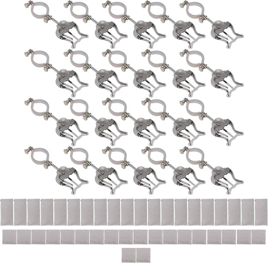 Emptty 20PCS Clarinet Sheet Music Clip, Plating Clarinet Marching Lyre, Clarinet Marching Lyre Music Clip, Trumpet Sheet Music Clamp-On