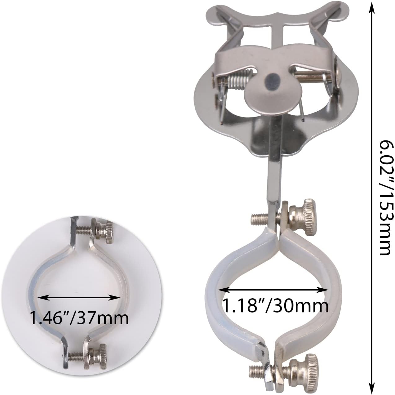 Emptty 20PCS Clarinet Sheet Music Clip, Plating Clarinet Marching Lyre, Clarinet Marching Lyre Music Clip, Trumpet Sheet Music Clamp-On