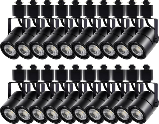 Motrackcao Track Lighting Heads 6.5W 4000K Cool White Dimmable Bright LED Track Lights Fixtures