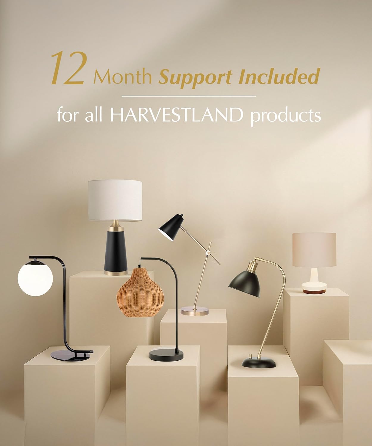 Black Desk Lamp, Adjustable, Industrial with Solid Base for Living Room, Bedside Table