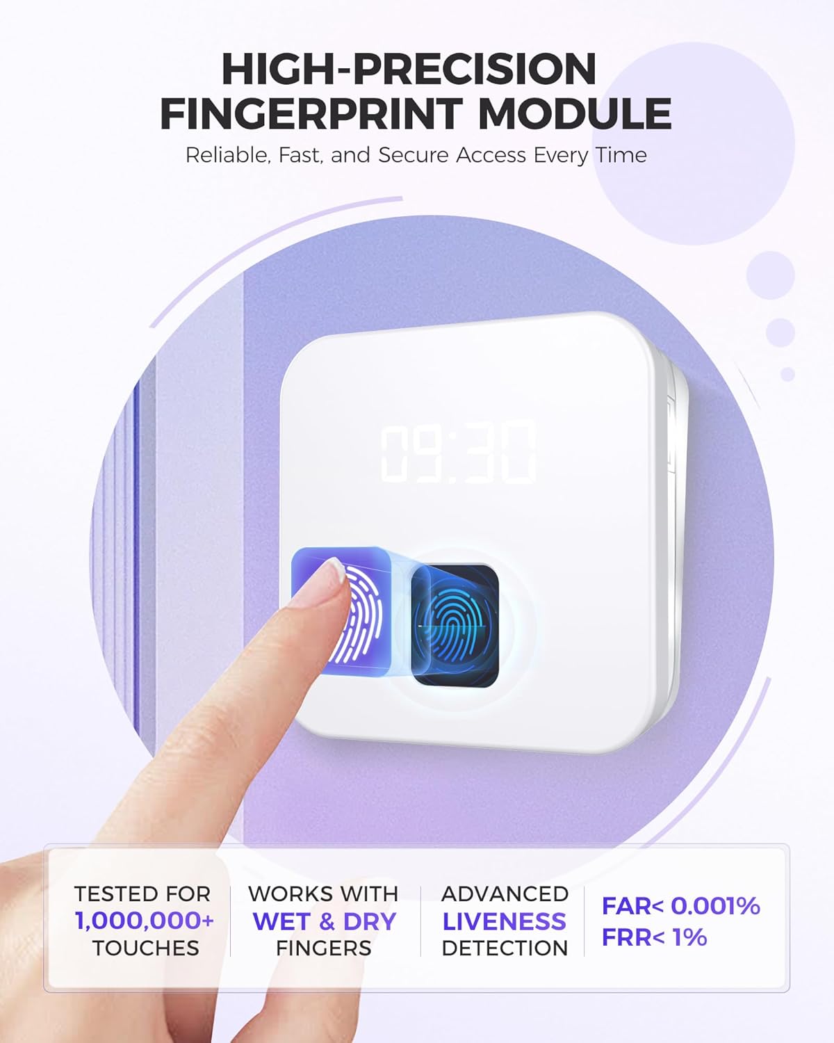 NGTeco Time Clock Cloud-Based, TC4 Fingerprint Time Clocks for Employees Small Business, Customization Rule Clock in Machine wit