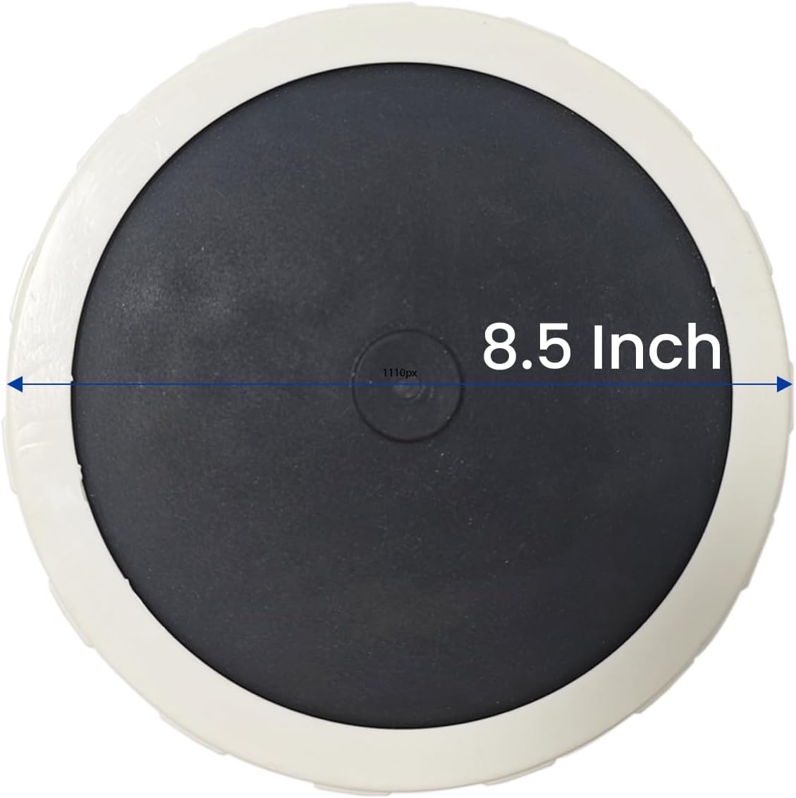 WRSTER-TECH Aeration Diffuser 8.5&#34; Self Sink Weighted Pond Aerator Disc with 2 Clamps Accessory for Outdoor Aeration System