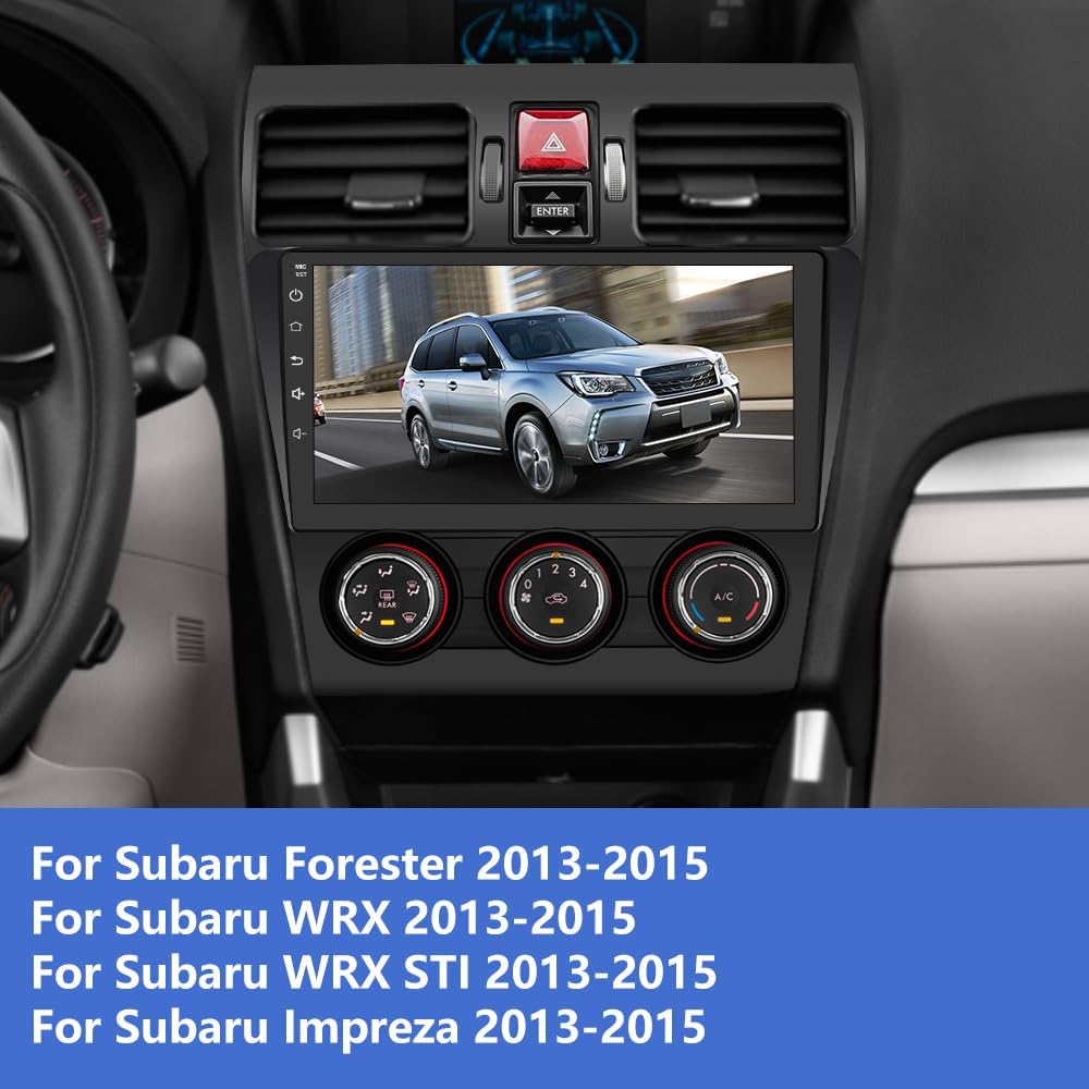 Car Radio Stereo Android 12 for Subaru Forester WRX Impreza 2013 2014 2015, 9 inch Touch Screen 2G+32G Head Unit with Carplay/An