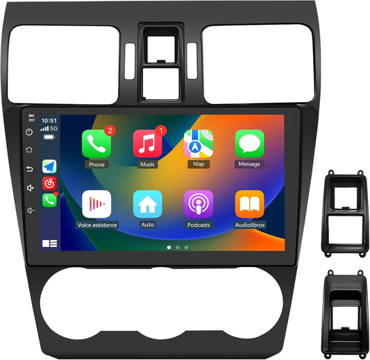 Car Radio Stereo Android 12 for Subaru Forester WRX Impreza 2013 2014 2015, 9 inch Touch Screen 2G+32G Head Unit with Carplay/An