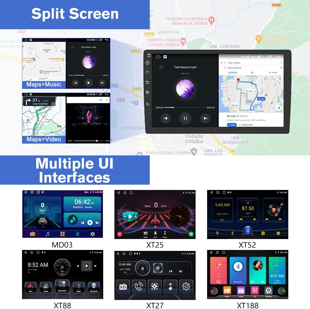 Car Radio Stereo Android 12 for Subaru Forester WRX Impreza 2013 2014 2015, 9 inch Touch Screen 2G+32G Head Unit with Carplay/An
