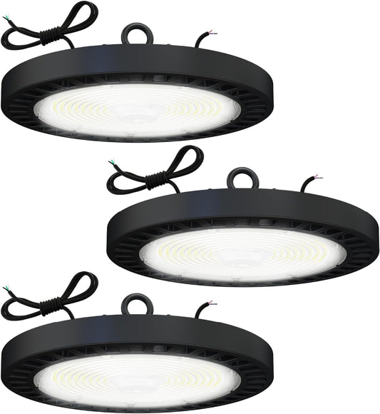 Sunco UFO LED High Bay Light, Lighting for Warehouse, 3500K Neutral White, 200W, 28000 LM