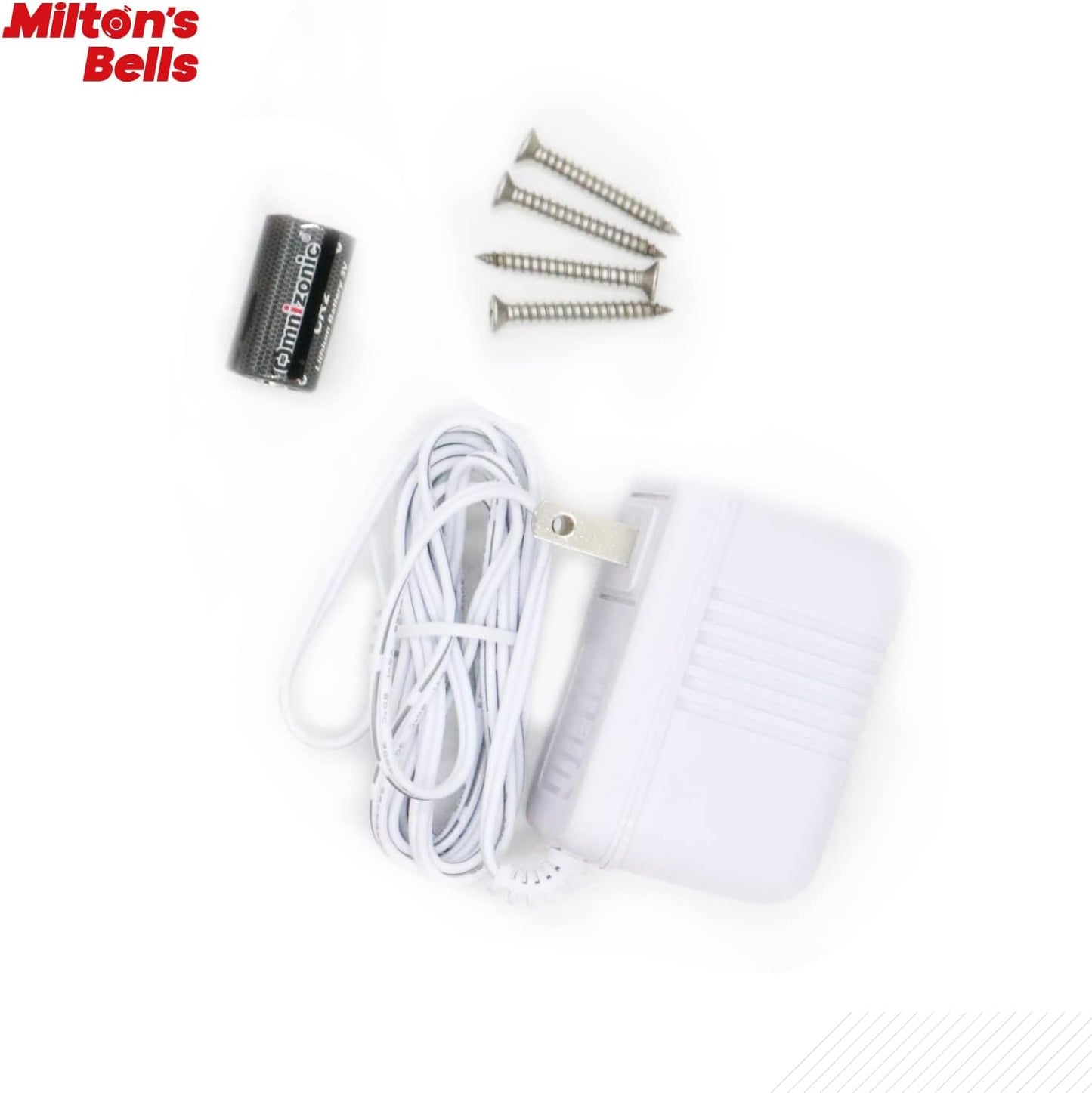 Milton Bells Warehouse Door Chime and Siren Kit - Extra Loud Doorbell Chime and Siren Kit