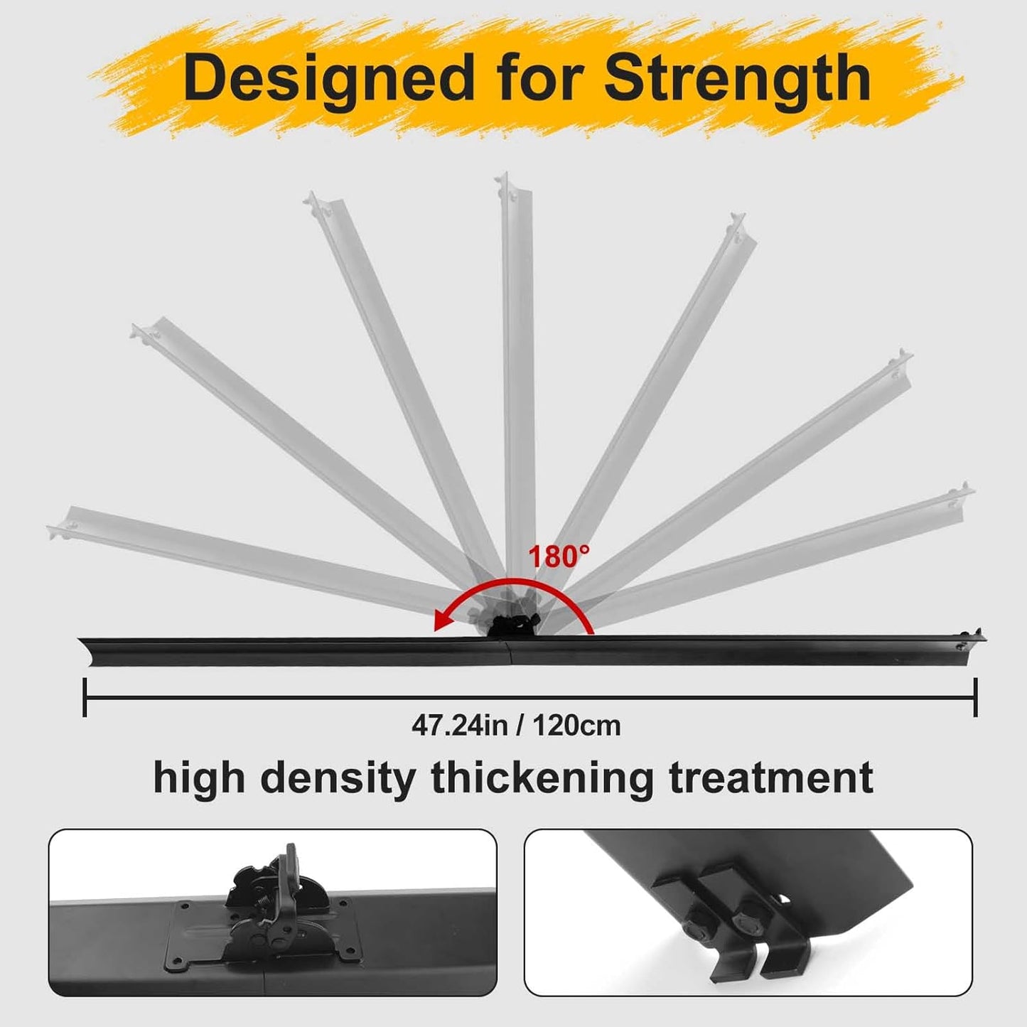 Heavy Duty Bike Rack Loading Ramp, Mopeds Ramps, Foldable E-Bike Ramp, Compatible with Various Vehicle-Mounted Bicycle Racks Suita