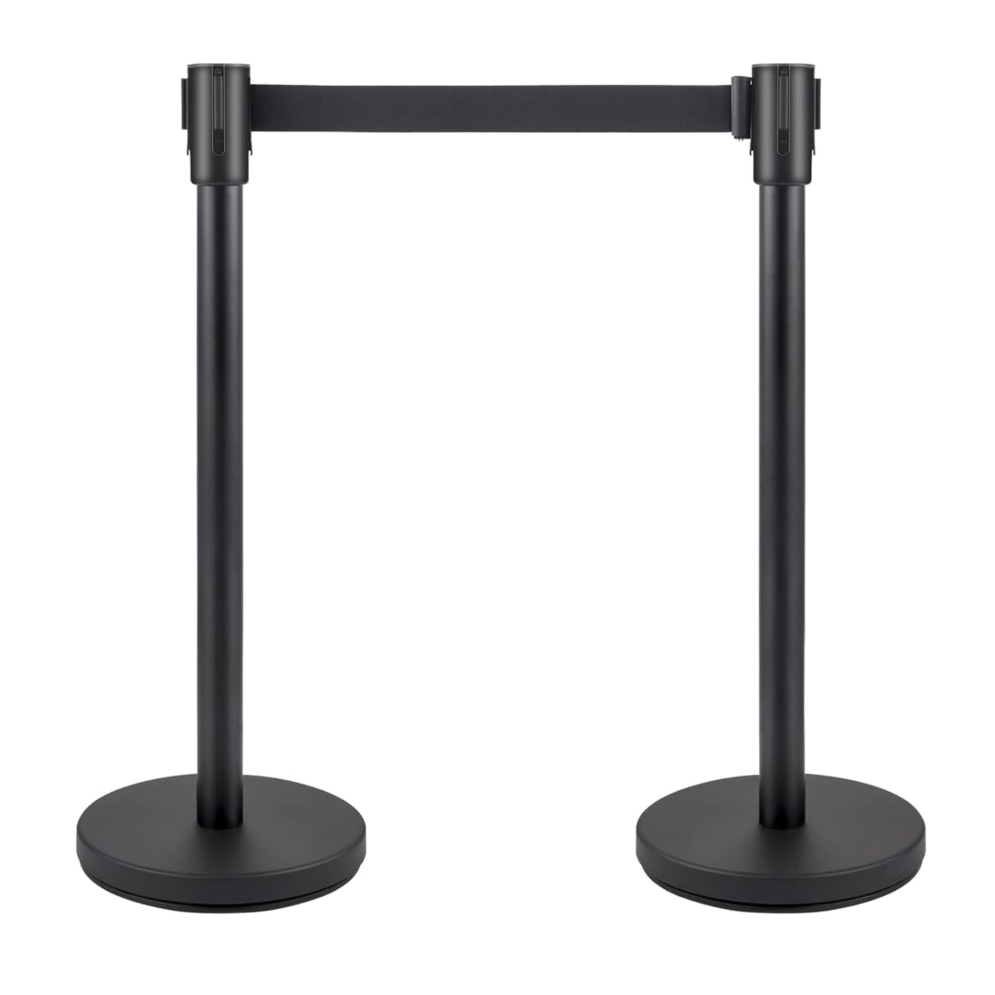 Crowd Control Stanchions, Stanchion Queue Post with Retractable Belts 6.5Ft, Easy Assembly