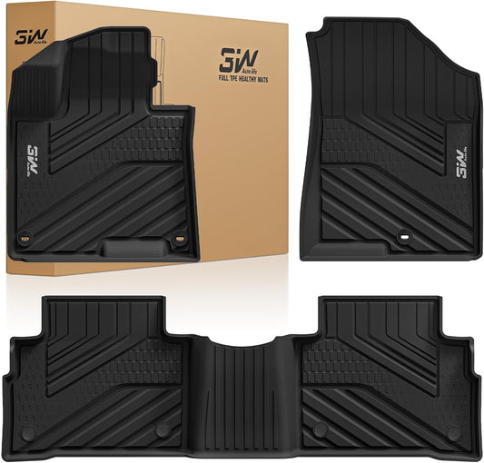 Floor Mats Fit Kia Sportage (Not Fit Hybrid or PHEV) 2023-2024 2025 2026 TPE All Weather Custom Fit Floor Liner