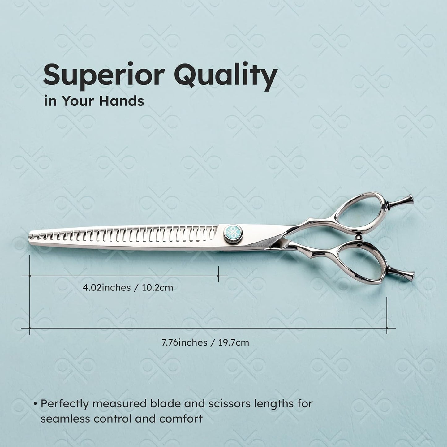 K9 Shears Dog Grooming Thinning Scissors Handcrafted, Ergonomic, VG10 Stainless Steel