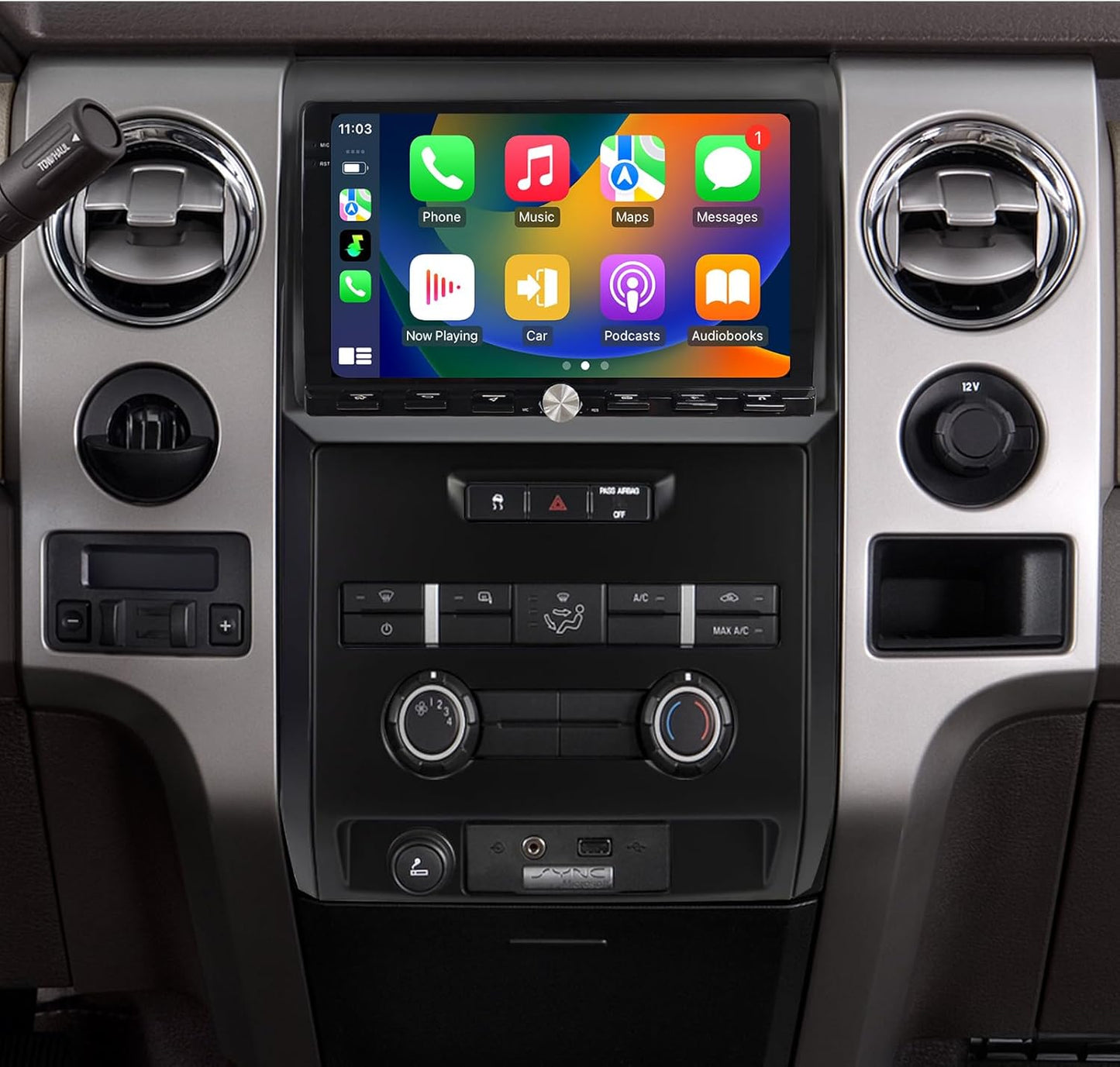 Car Radio Stereo for Ford F150 2009-2012 Replacement Carplay Android Auto GPS Navigation