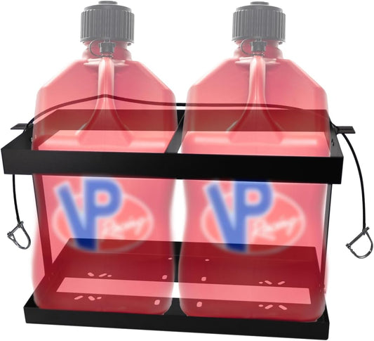 Fuel Jug Container Holder F its Two 5 Gallon Gas Can, Compatible With VP Racing Fuel Jug 5.5 Gallon