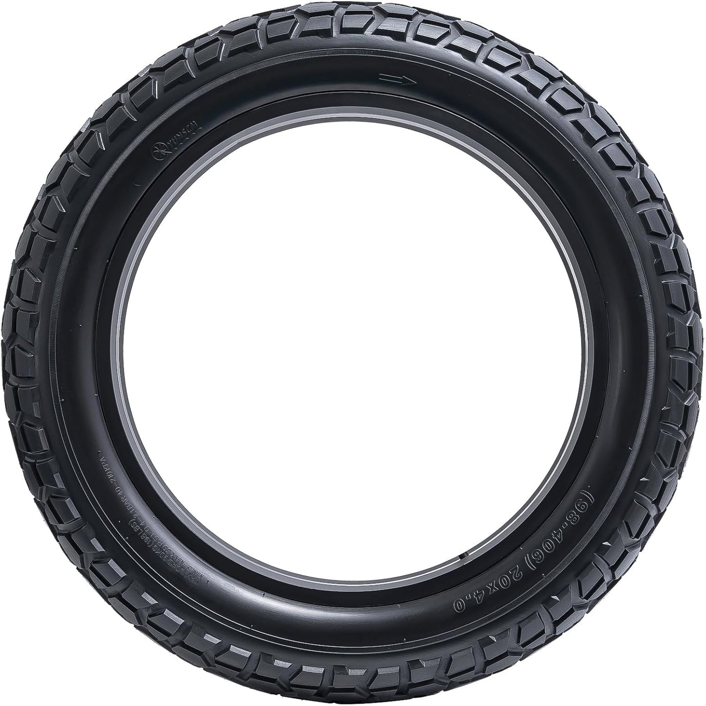 2-PCS 20' Heavy Duty Fat E-Bike Tires 20 x 4.0/98-406 Compatible with 20x4.0 20X4 E-Bike Bicycle Tires (Y-1327)