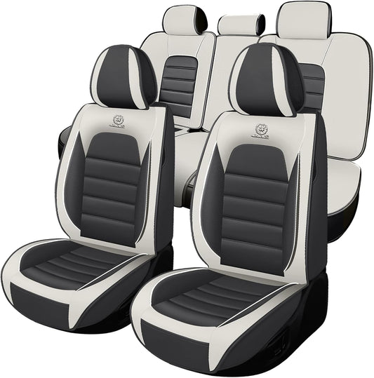 Full Set for Toyota Corolla Seat Covers 2000-2025, Waterproof Nappa Leather Car Seat Protector