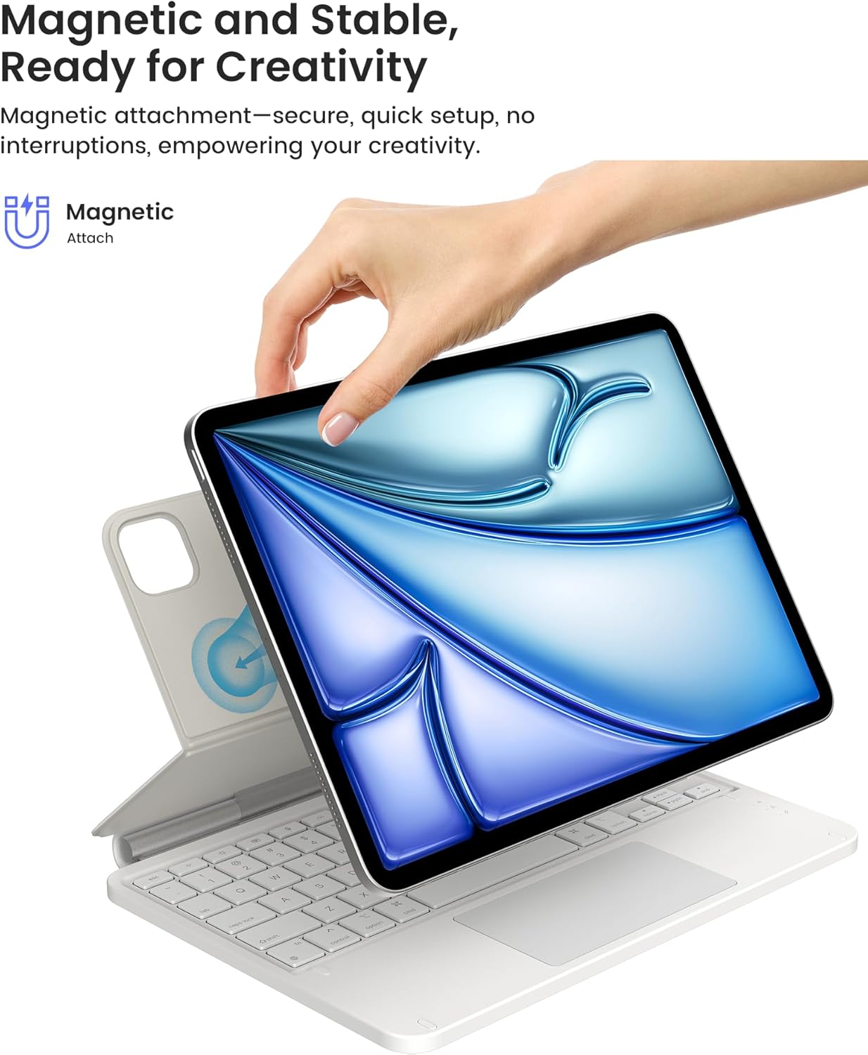 Keyboard Case for iPad Air 11 (M3/M2) Pro 11 (4th/3rd/2nd/1st Gen), Air 10.9