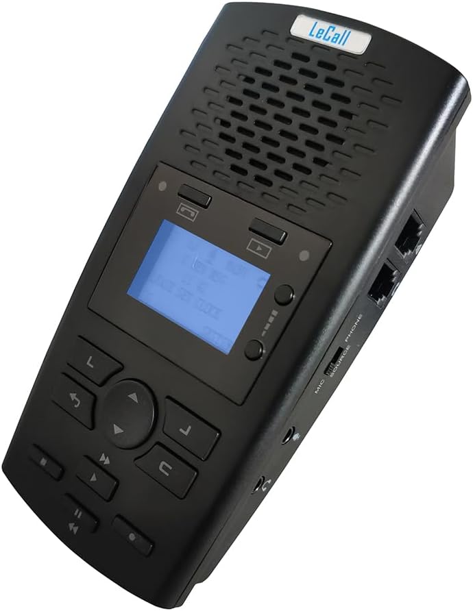 Standalone Telephone Recorder/Phone Call Recorder/Call Recording Device for Analog Landline and Digital/IP Phones