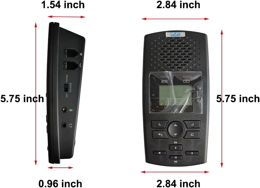 Standalone Telephone Recorder/Phone Call Recorder/Call Recording Device for Analog Landline and Digital/IP Phones